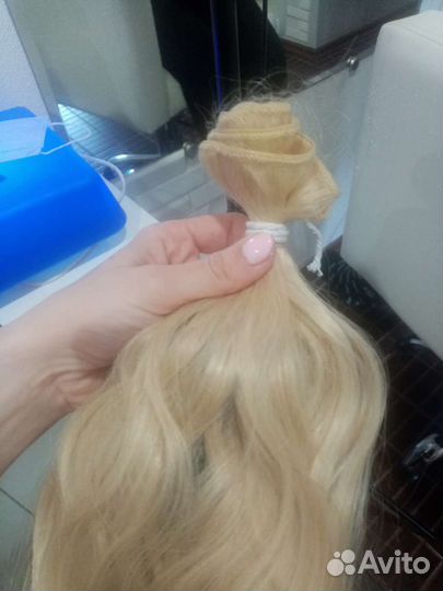 Волосы для наращивания блонд