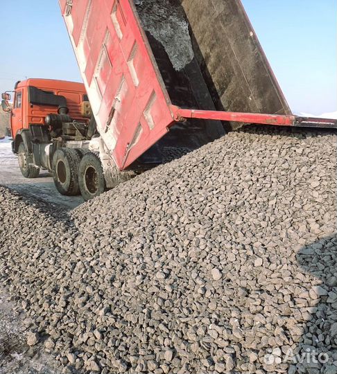 Щебень для дренажа, бетона