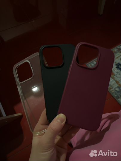 3 чехла на iPhone 14 pro комплект