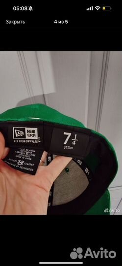 Бейсболка new era зеленая