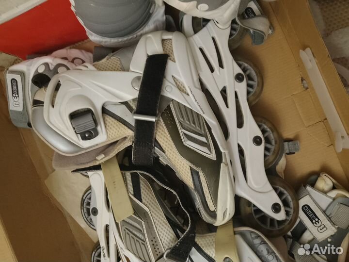 Роликовые коньки и защита