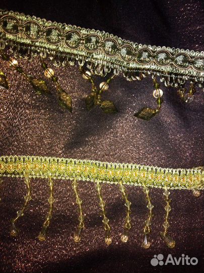 Бахрома, кант, стеклярус