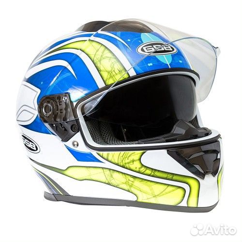 Шлем G-350 blue-yellow, XL