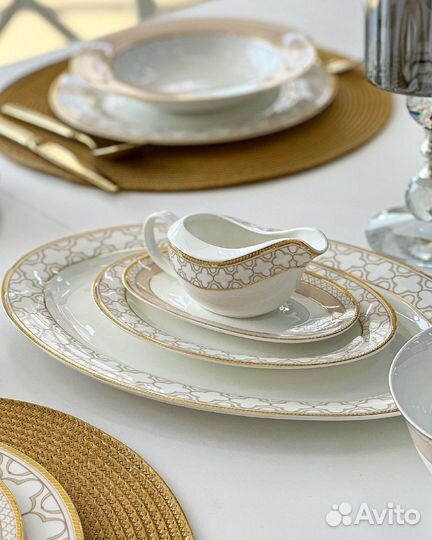 Сервиз Fleur 6 персон Костяной фарфор