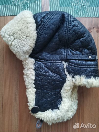 Шапка детская зимняя кожа овчина