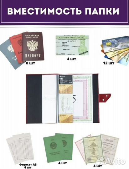 Папка для семейных документов А4