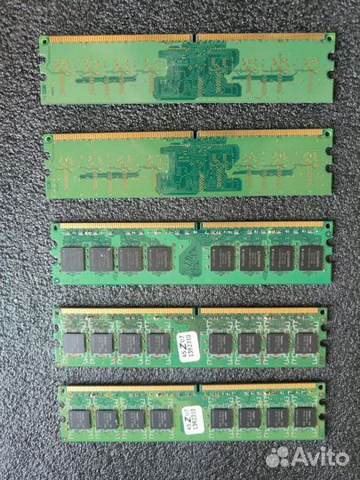 Оперативная память ddr2 плашки по 1gb и 2gb