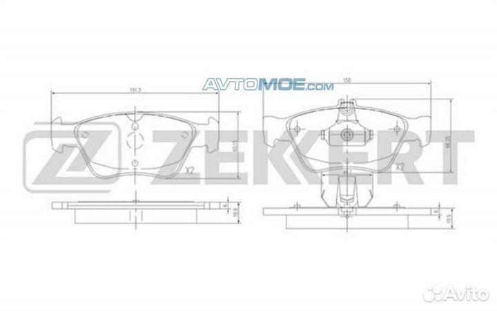 Колодки торм. диск. передн. MB C-Class (202) 93- C