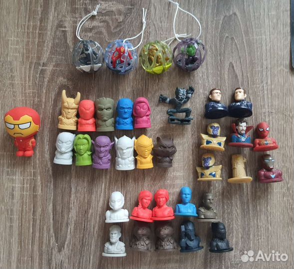 Игрушки из киндеров, стиратели, марвел, кукла лол