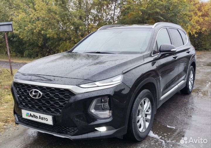 Hyundai Santa Fe 2.2 AT, 2019, 153 100 км