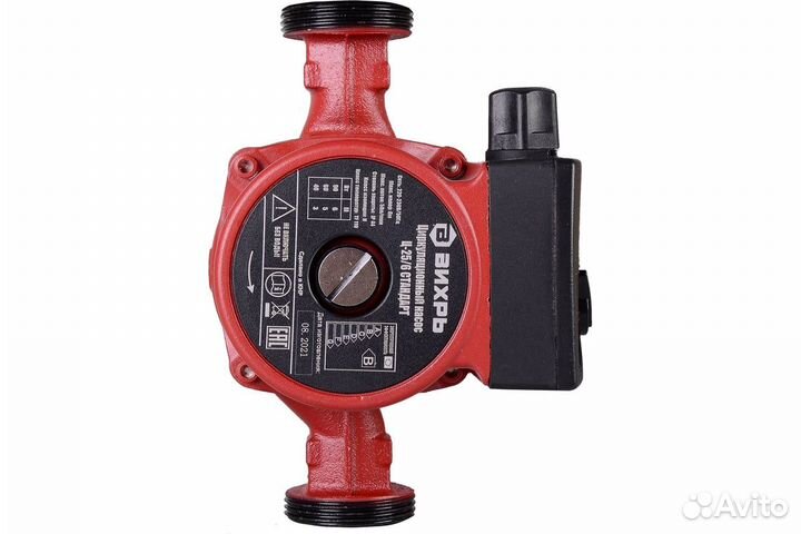 Циркуляционный насос Вихрь Ц-25/6 красно-черный