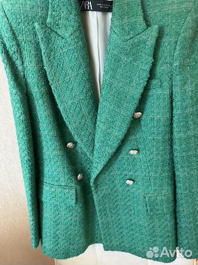 Твидовый жакет zara