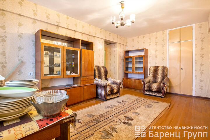 4-к. квартира, 60 м², 3/5 эт.