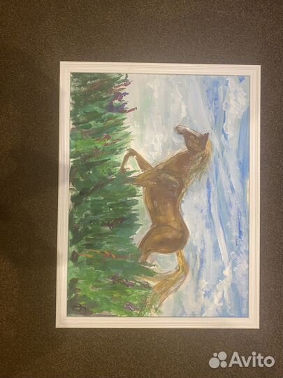 Картина с лошадью