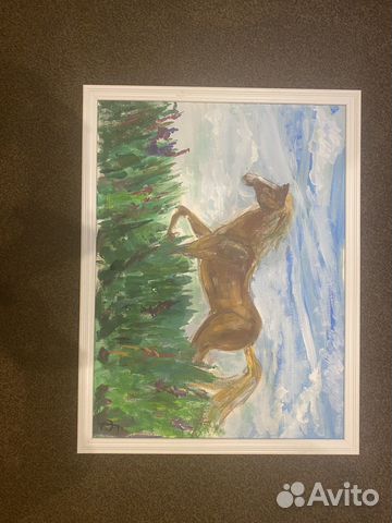 Картина с лошадью