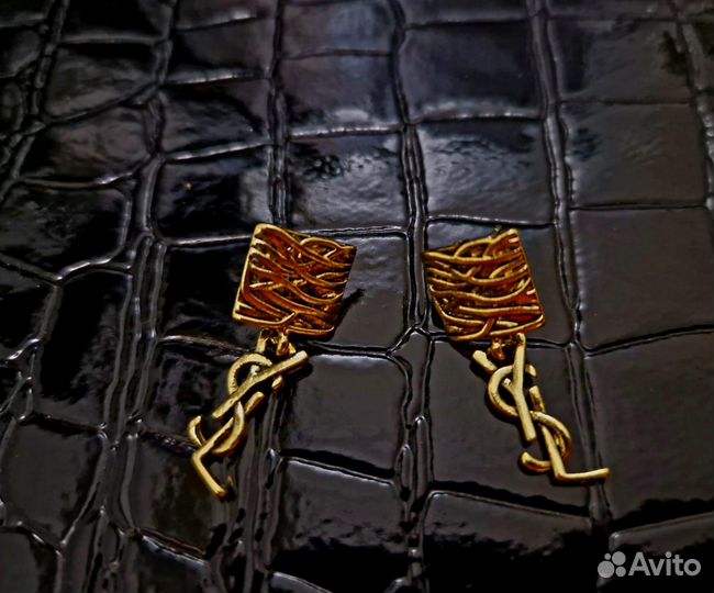 Серьги веточки YSL