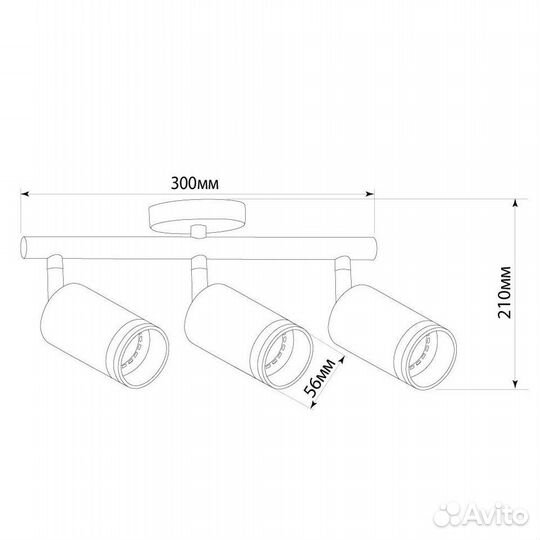 Светильник ML233 на стену потолок под лампу GU10