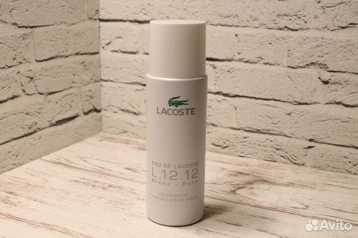 Брендовый дезодорант Lacoste Blanc Pure