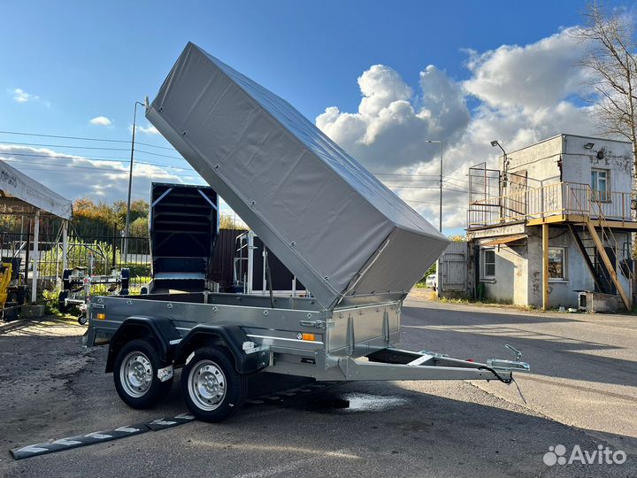 Прицеп сст 7132-16-Ш (Подъемный борт и Тент 0.8)