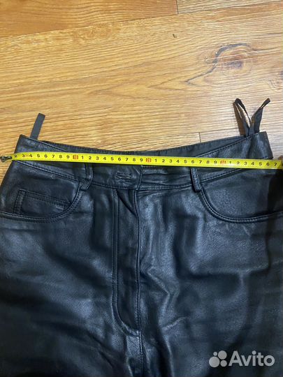 Кожаные брюки женские 44 46