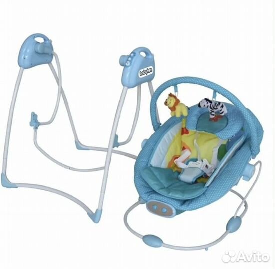 Детская электронная качель / шезлонг + вкладыш