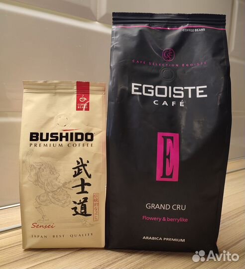 Кофе зерновой Egoiste и Bushido