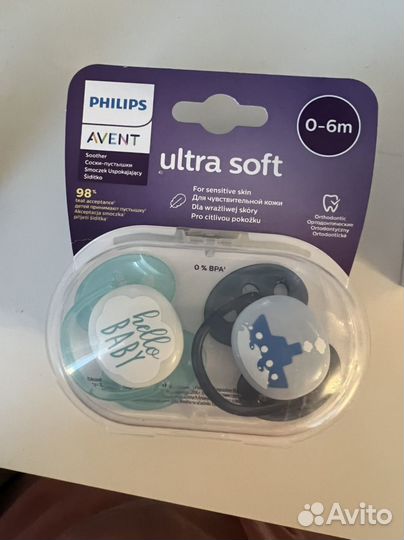 Пустышка avent 0 6