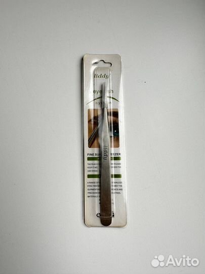 Прямой пинцет для наращивания ресниц новый