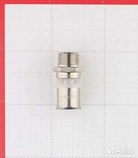 Соединитель прямой valtec (VTm.201.N.002004) 20(пресс) х 1/2 нр(ш)