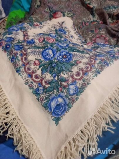 Платок Павло-посадский Весеннее утро