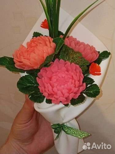 Букетики из мыльных цветов