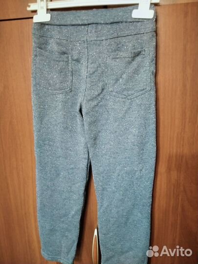 Трикотажные брюки на девочку 110рост,4/5л