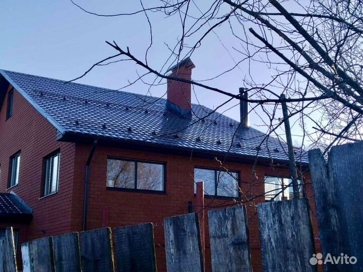 Монтаж снегозадержателей, водосточных систем