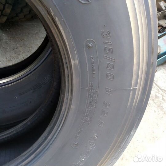 Грузовые шины б/у 315/80 r22.5 Firestone FS400