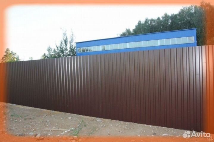 Забор из профнастила