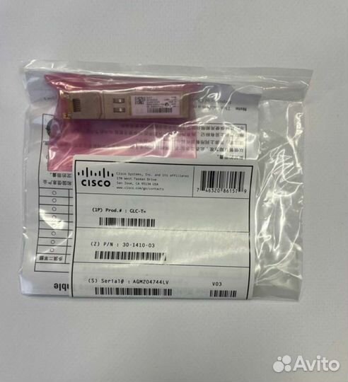 Трансивер Cisco GLC-T (country OF origin USA)