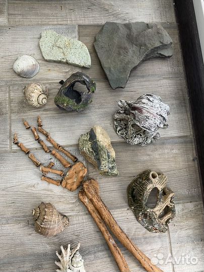 Грот и ракушки для аквариума