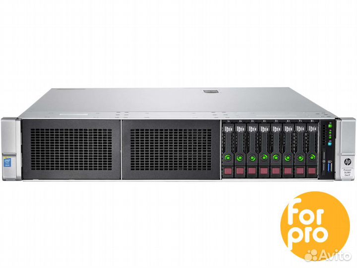 Сервер HP DL380 Gen9 8SFF P440 2xE5-2609v3 128GB