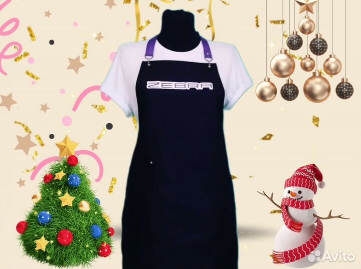 Фартук с логотипом рабочий