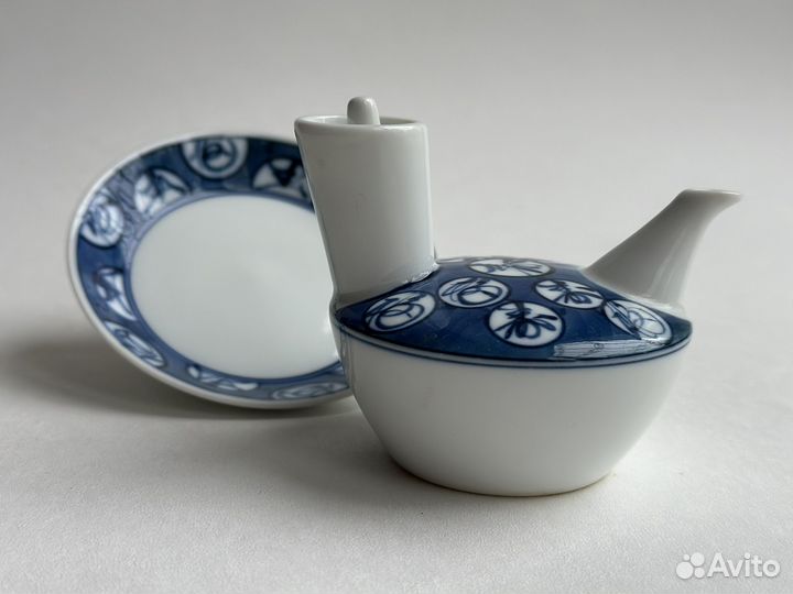Соусник с блюдцем Япония винтаж
