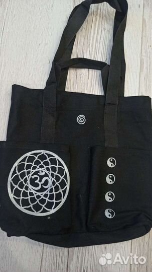 Эко сумка- шопер с ручной росписью