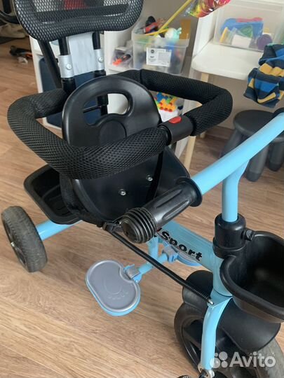 Велосипед коляска с ручкой