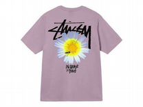 Оригинал футболка Stussy ITP flower tee pink S