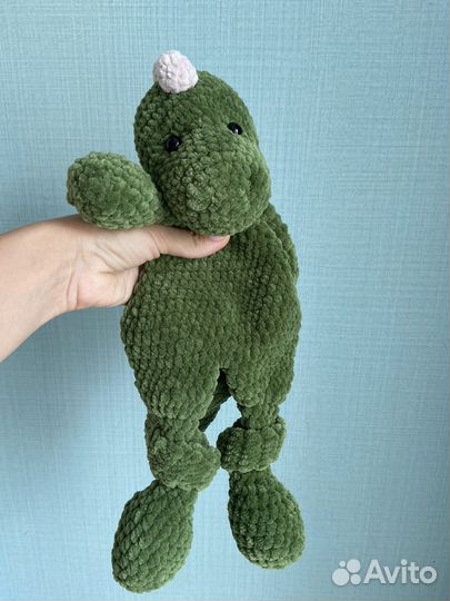 Комфортер Динозавр игрушка вязаная