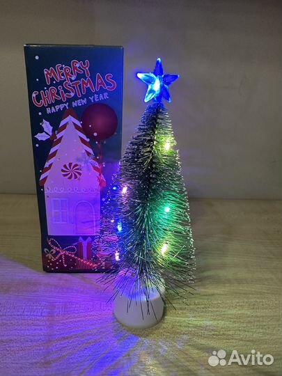 Елка с подстветкой 16 см