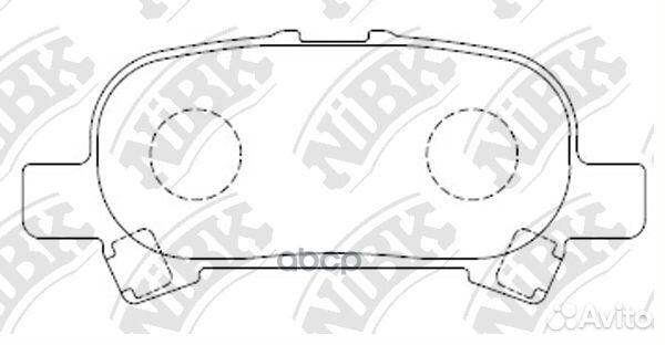 Колодки тормозные toyota avalon/solara задние T