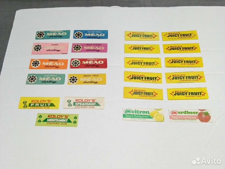 Этикетка от жевательной резинки
