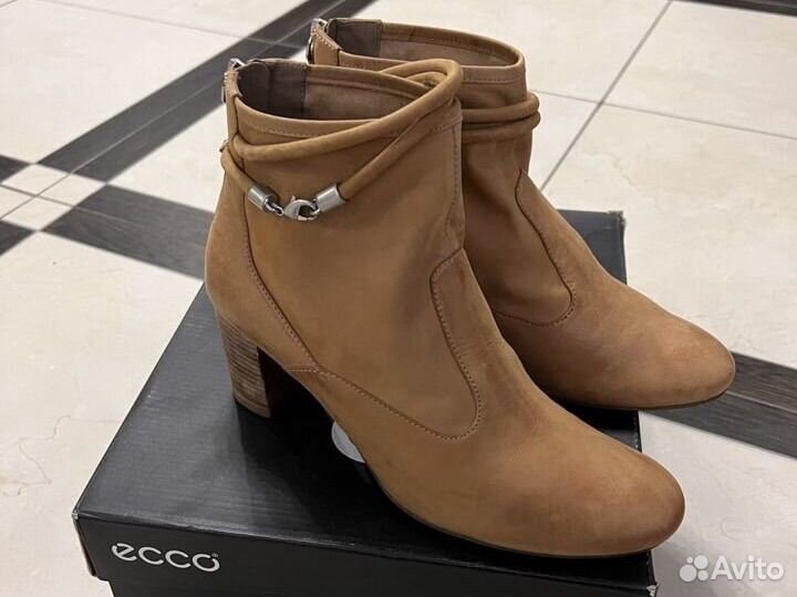 Ботильоны Ecco 38 нубук
