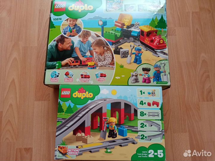 Lego duplo рельсы и поезд