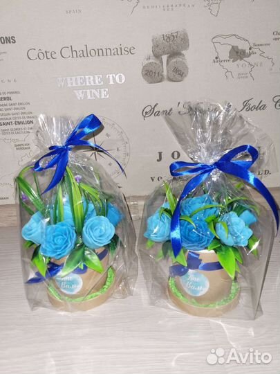 Букет цветов из мыла ручной работы